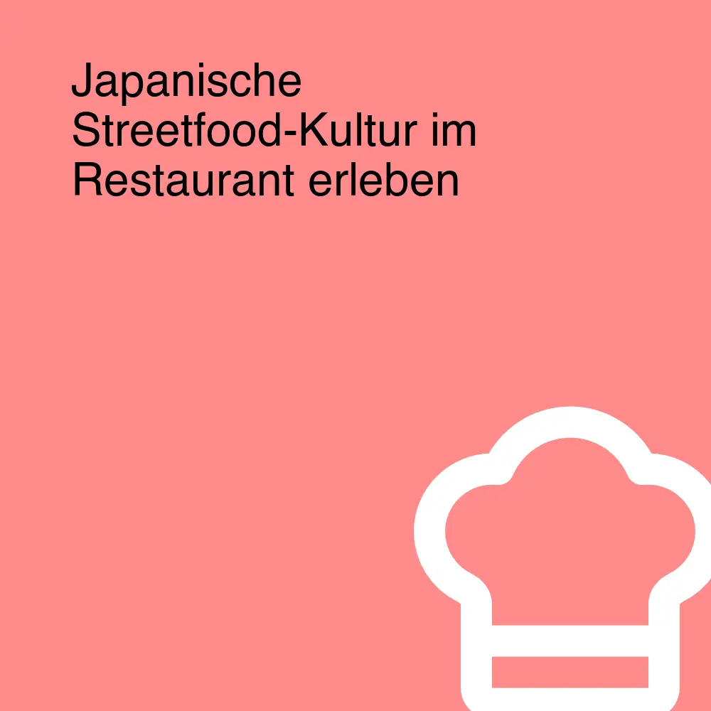 Japanische Streetfood-Kultur im Restaurant erleben