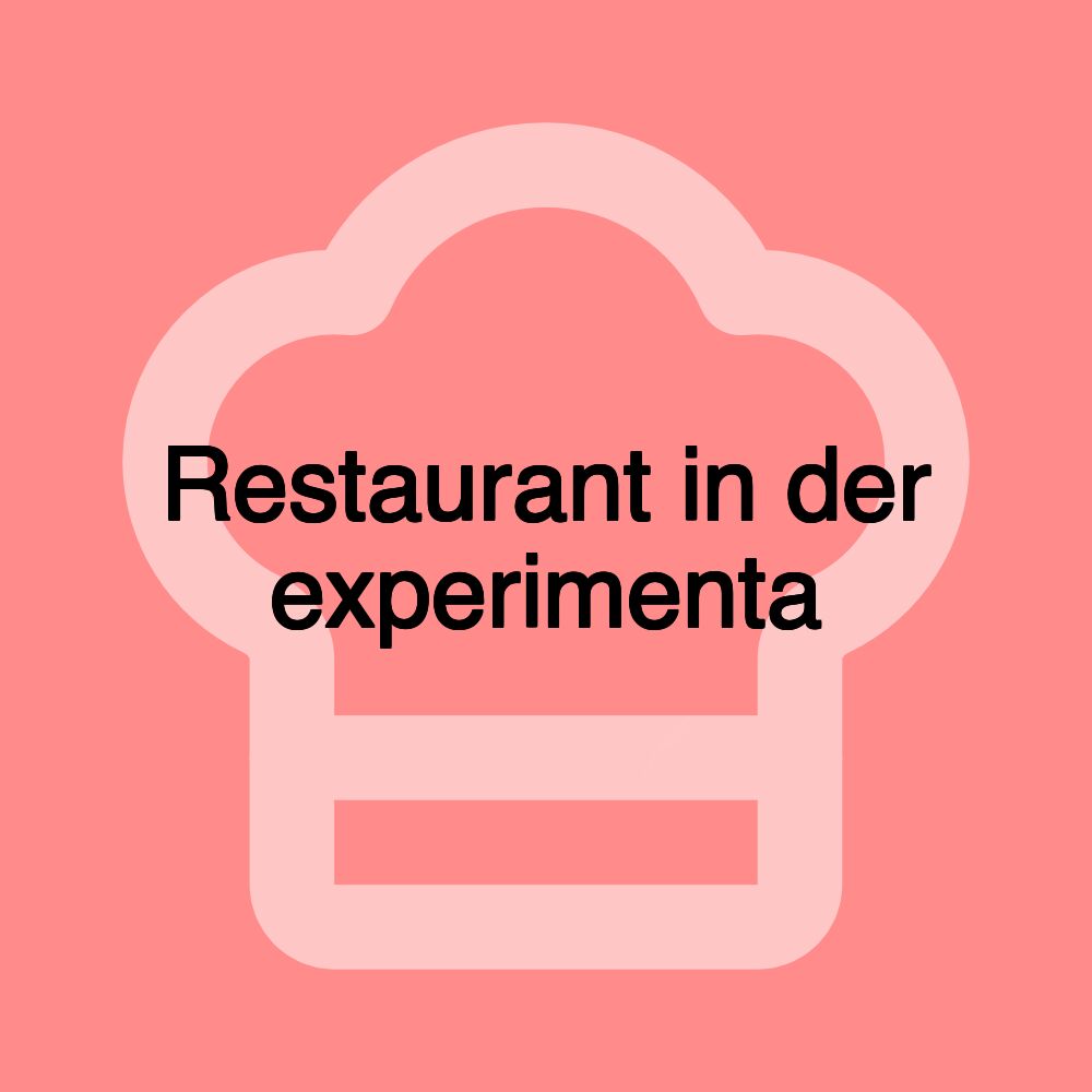 Restaurant in der experimenta