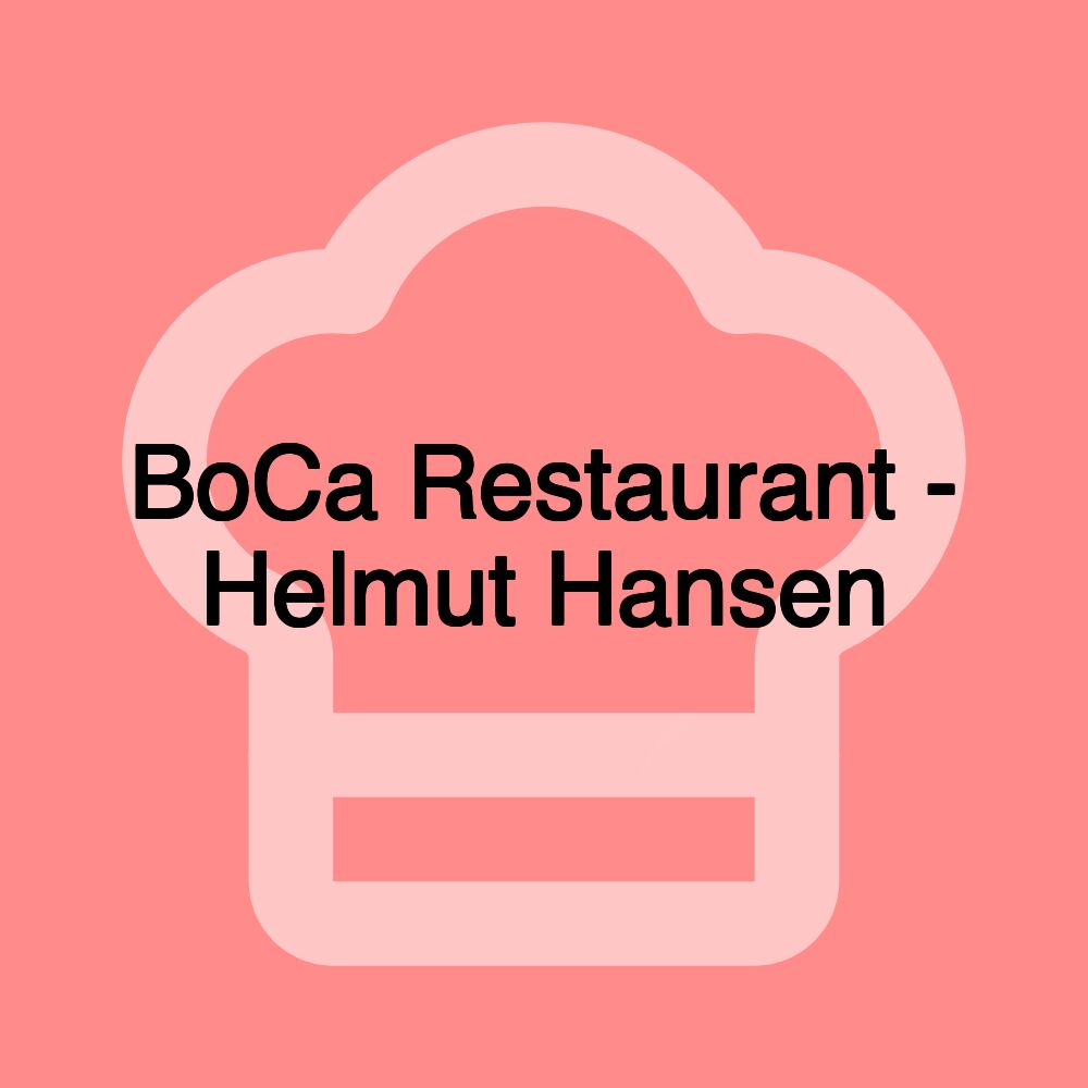 BoCa Restaurant - Helmut Hansen