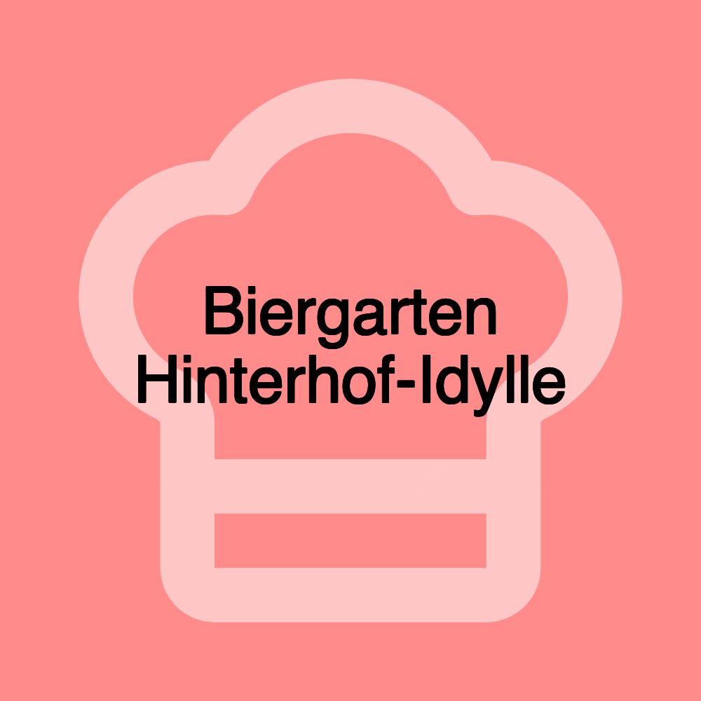 Biergarten Hinterhof-Idylle