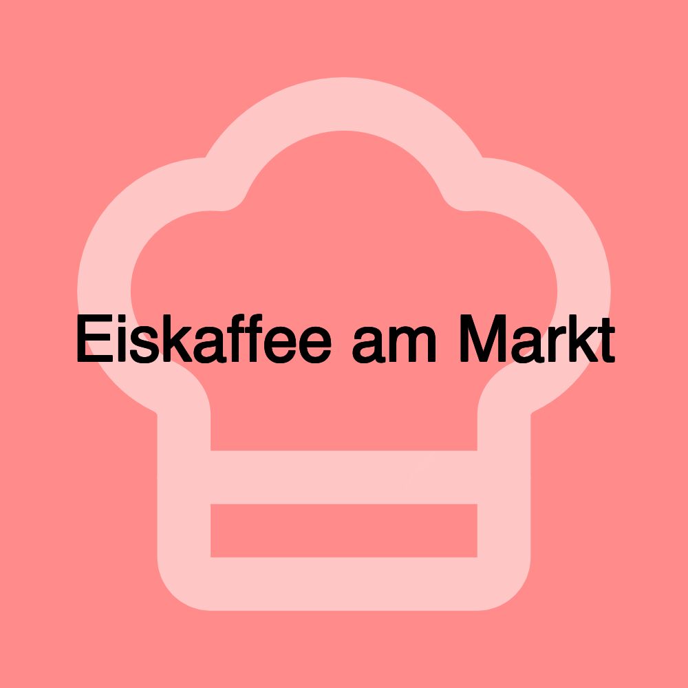 Eiskaffee am Markt