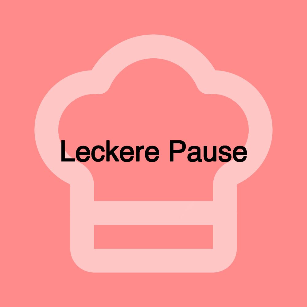 Leckere Pause