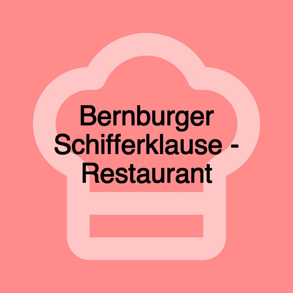 Bernburger Schifferklause - Restaurant