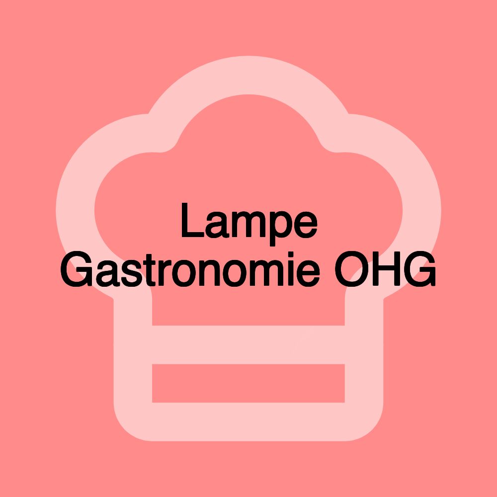 Lampe Gastronomie OHG