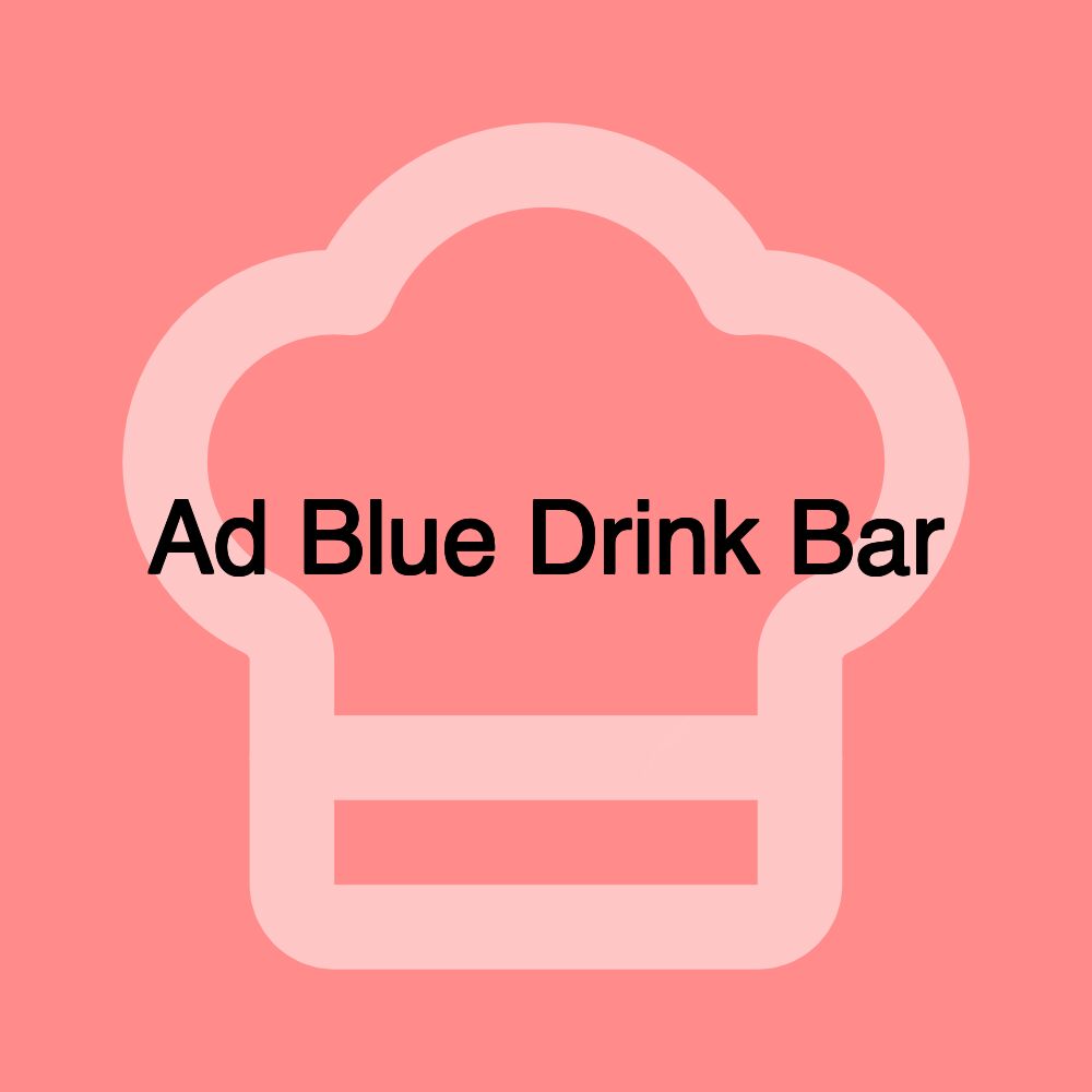 Ad Blue Drink Bar