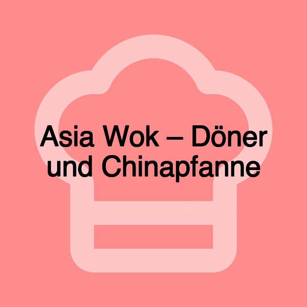 Asia Wok – Döner und Chinapfanne