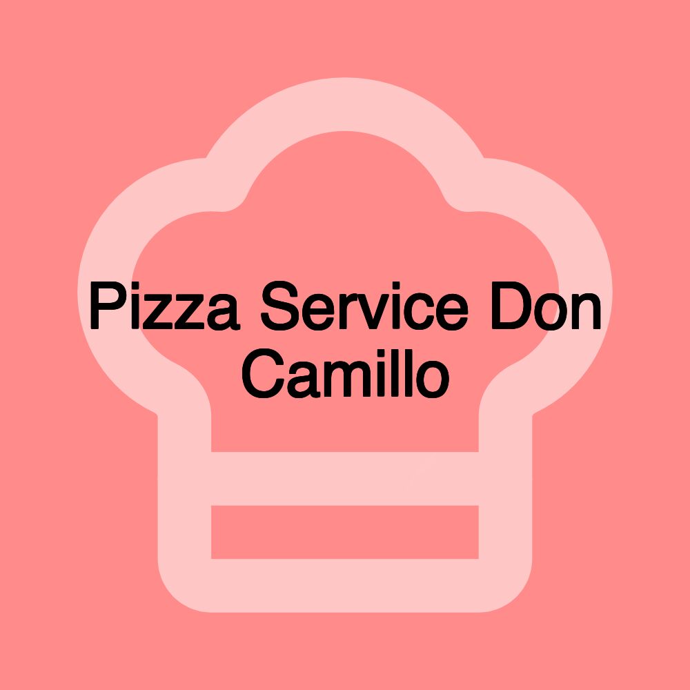 Pizza Service Don Camillo