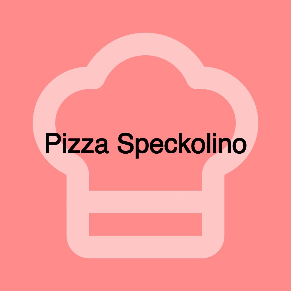 Pizza Speckolino