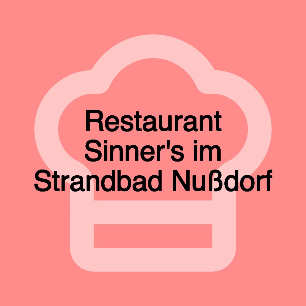 Restaurant Sinner's im Strandbad Nußdorf