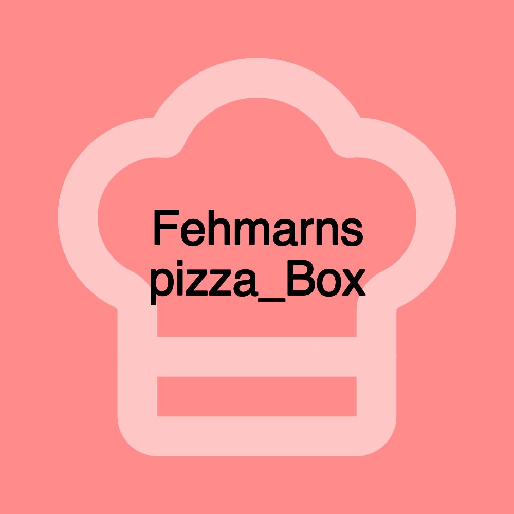 Fehmarns pizza_Box