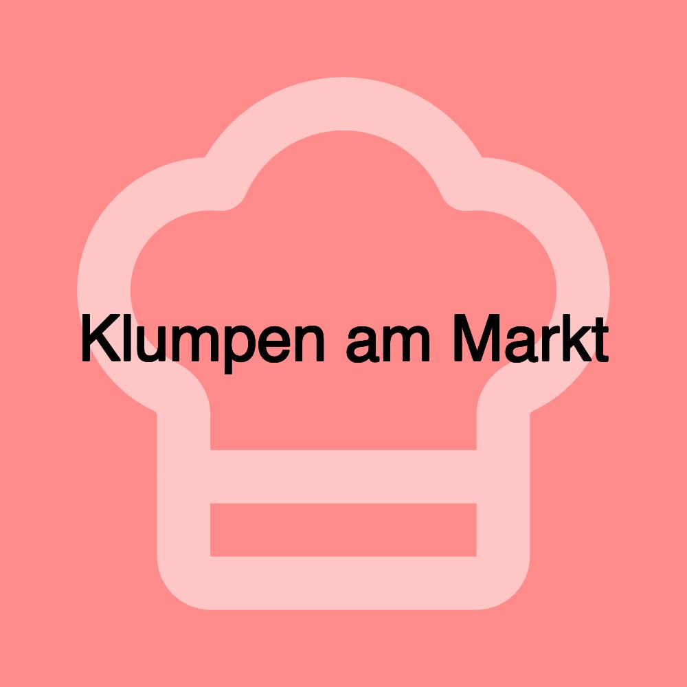 Klumpen am Markt