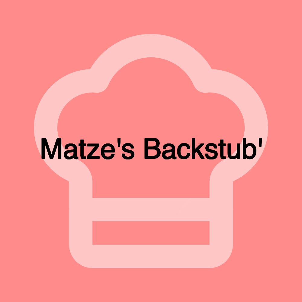 Matze's Backstub'