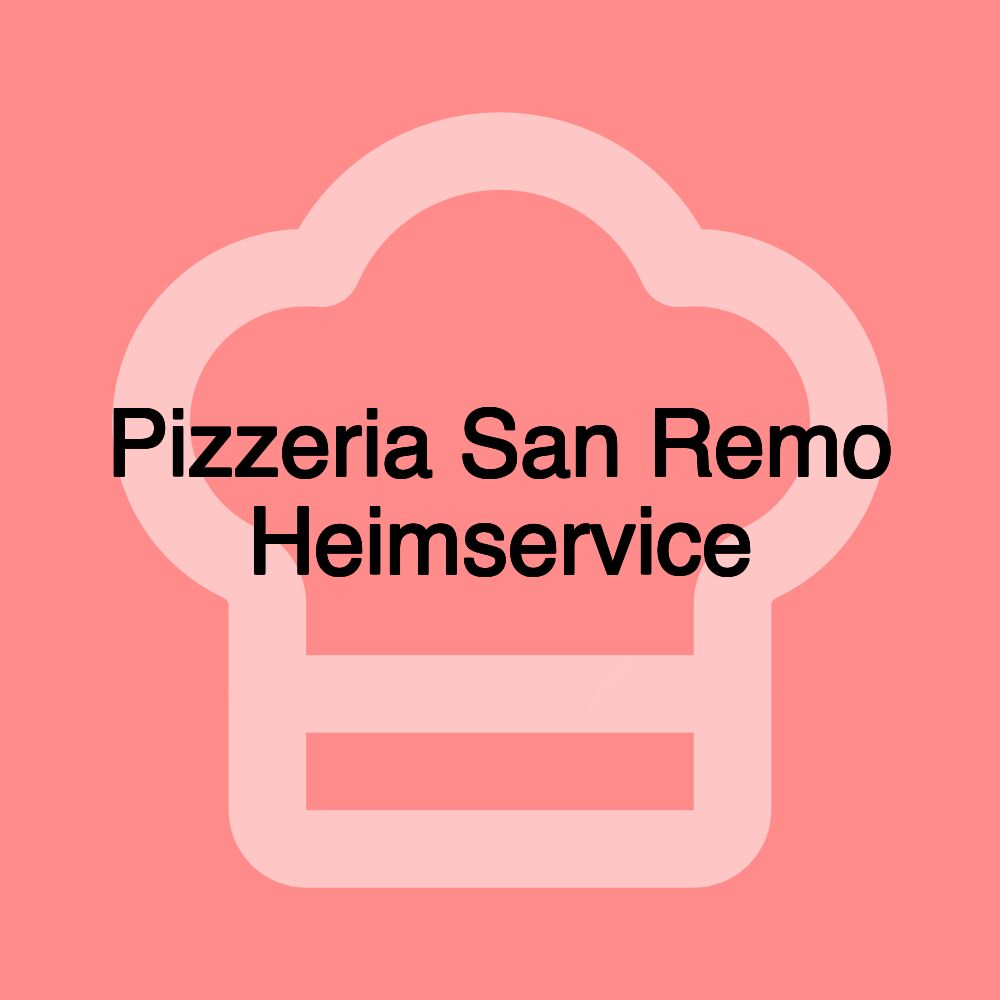 Pizzeria San Remo Heimservice