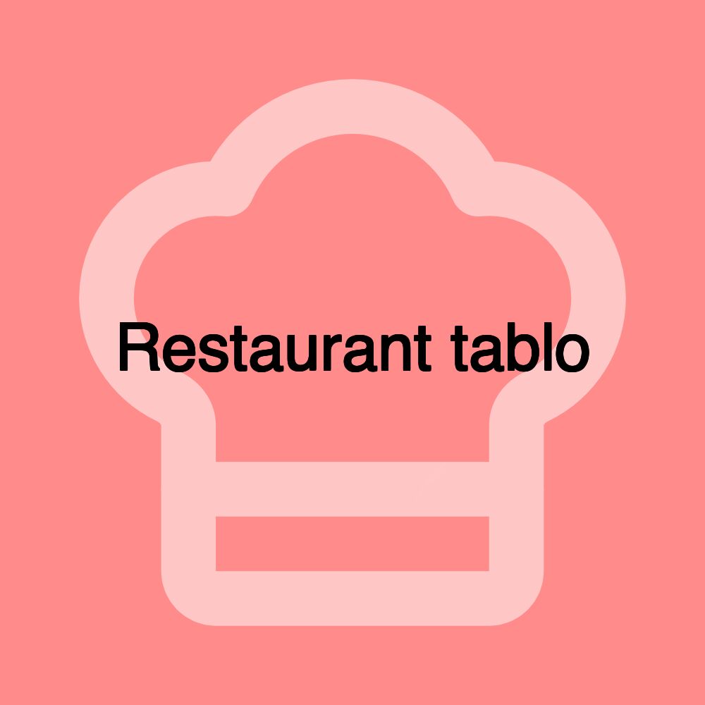 Restaurant tablo